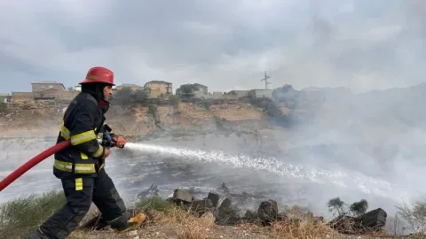 Yasamaldakı yanğın söndürüldü