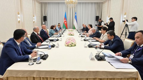 Sahibə Qafarova Özbəkistan Ali Məclisi Senatının sədri ilə görüşdü - FOTO