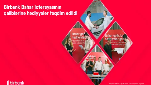 Birbank Bahar lotereyasının qaliblərinə hədiyyələr təqdim olundu
