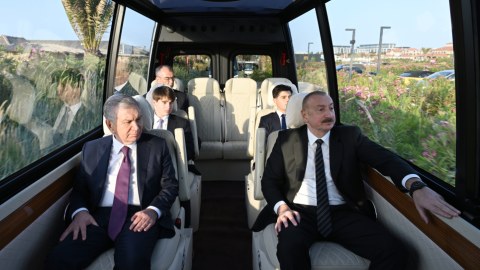 Azərbaycan və Özbəkistan liderləri &ldquo;Sea Breeze&rdquo;də - FOTO