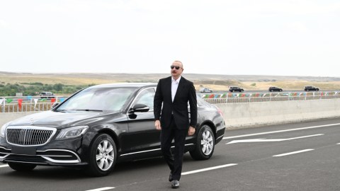 Prezident Əhmədbəyli-Füzuli-Şuşa yolunun açılışında - GÖRÜNTÜLƏR