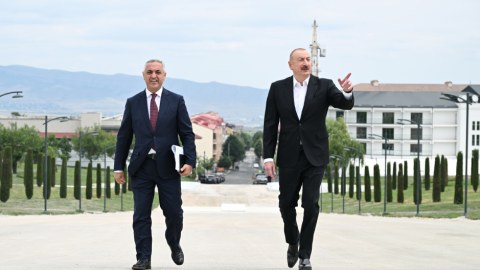 Prezident Xankəndidəki Zəfər parkında...&nbsp;- GÖRÜNTÜLƏR