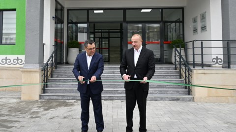 Manasın ruhu Xıdırlıda yaşayır - Prezidentlər məktəb açılışında - FOTOLAR