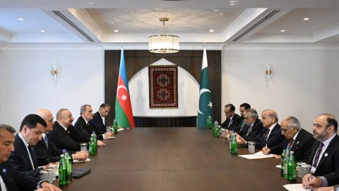 Prezident Xankəndidə Şahbaz Şəriflə GÖRÜŞDÜ