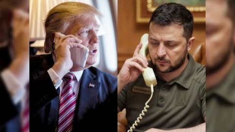 Trampla Zelenski telefonla danışdı