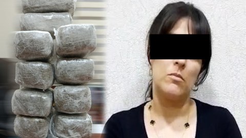 Bakıda qadının evində 10 kq narkotik aşkarlandı - GÖRÜNTÜ