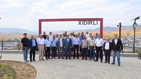Partiya sədrləri Ağdamda - FOTOLAR