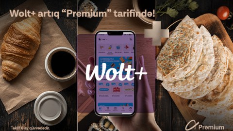 Azercell-dən &ldquo;Premium&rdquo; tarif istifadəçilərinə 6 aylıq pulsuz &ldquo;Wolt+&rdquo; abunəliyi!
