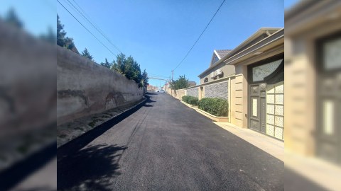 Xocəsənin "Şəfəq" küçəsinə asfalt vuruldu - FOTO