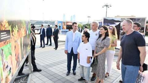 Leyla Əliyeva&nbsp;fotosərginin açılışında
