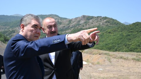 Liderlər Şuşanın Daşaltı kəndində - GÖRÜNTÜLƏR