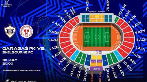 &ldquo;Qarabağ&rdquo; - &ldquo;Şelburn&rdquo;&nbsp;matçının biletləri satışda