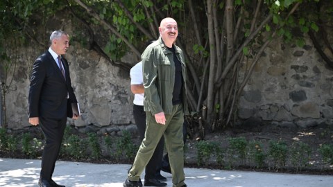 Prezident&nbsp;Xocalıdan görüntülər PAYLAŞDI