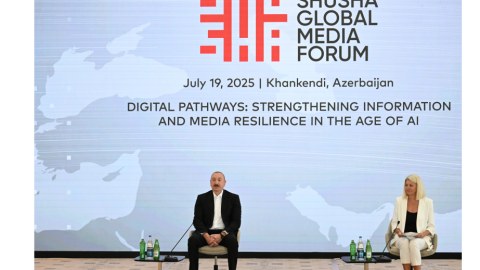 Prezident&nbsp;Şuşa Qlobal Media Forumunda - VİDEO