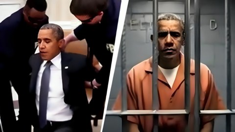 Tramp Obamanı "həbs etdirdi" - VİDEO