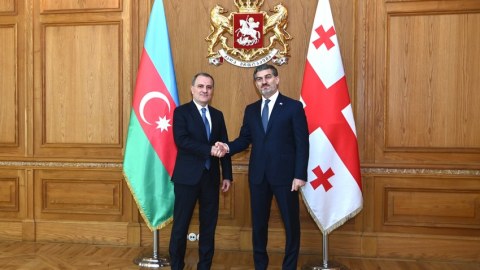 Ceyhun Bayramov Gürcüstan Prezidenti ilə görüşdü