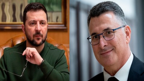 Zelenski İsrail naziri ilə görüşdü