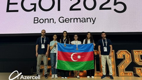 "Azercell"in dəstəklədiyi milli komanda EGOI-da uğur qazandı