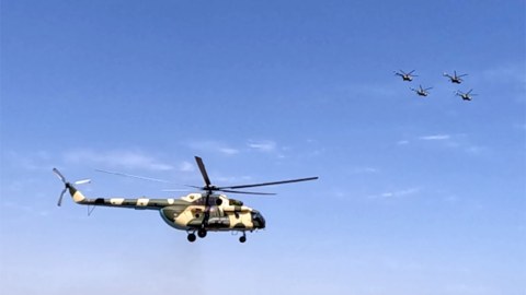 Helikopterimiz havaya qalxdı - Təlimdən GÖRÜNTÜLƏR