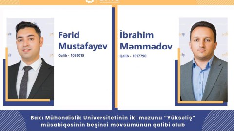 BMU-nun iki məzunu &ldquo;Yüksəliş&rdquo;in qalibi oldu
