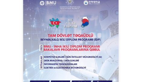 BMU-İNHA İDP-yə&nbsp;qəbul başlayır