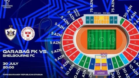 "Qarabağ" - "Şelburn" matçına 20 minə yaxın bilet satılıb