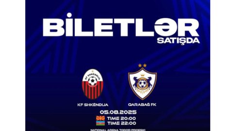 &ldquo;Şkendiya&rdquo; &ldquo;Qarabağ&rdquo;ın azarkeşlərinə 1000 bilet ayırdı