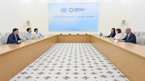 Sahibə Qafarova Türkmənistanda özbəkistanlı həmkarı ilə görüşdü