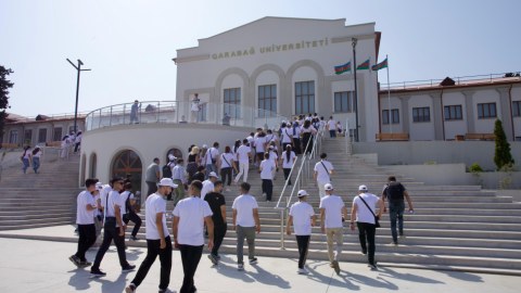 Diaspor gəncləri Qarabağ Universitetində - FOTO