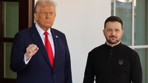 Zelenski Trampla danışdı