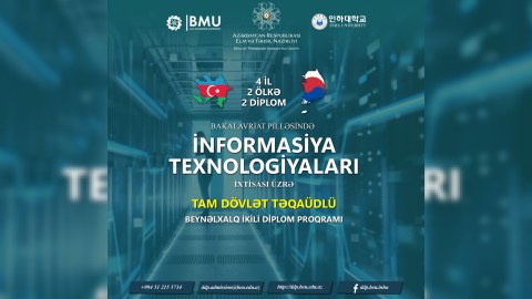 BMU-da abituriyentlər üçün yeni İXTİSASLAR