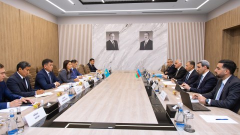 Rəşad Nəbiyev Talqat Aldıbergenov ilə görüşüb