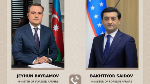 Ceyhun Bayramov özbək həmkarı ilə danışıqlar apardı&nbsp;