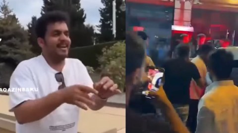 Şəhidlər Xiyabanında nalayiq hərəkətlər edən turistlər SAXLANILDI - VİDEO