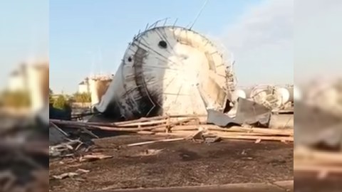 Rusiyanın vurduğu SOCAR obyektindən yeni GÖRÜNTÜLƏR