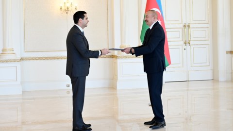 Slovakiyanın azərbaycanlı səfiri İlham Əliyevin qəbulunda