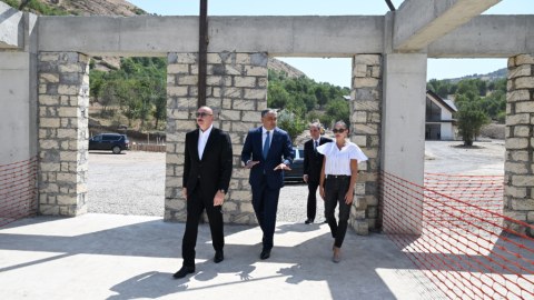 Prezidentlə xanımı&nbsp;&ldquo;Hacıkənd&rdquo; kompleksinin tikintisi ilə tanış olublar
