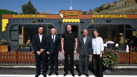 Prezident daha bir açılışda iştirak etdi - FOTOLAR