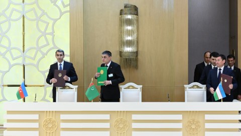 Azərbaycan, Türkmənistan və&nbsp;Özbəkistan arasında sənədlər imzalandı - YENİLƏNİB