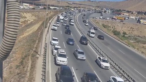 "Sədərək"də yanğın - Kənar Dairəvi yolda sıxlıq yaranıb