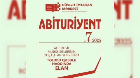 &ldquo;Abituriyent&rdquo; jurnalının 7-ci nömrəsi çıxdı