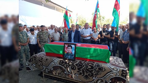 Şəhidimiz Kürdəmirdə dəfn edildi
