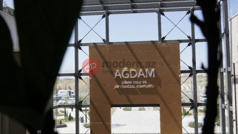 32 ildən sonra Ağdam Dəmir Yolu stansiyasında - FOTOLAR