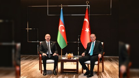 İlham Əliyev Ərdoğanla bir arada - FOTO