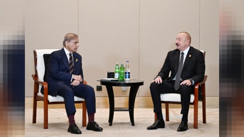 Prezident Pakistanın Baş naziri ilə görüşdü - FOTO