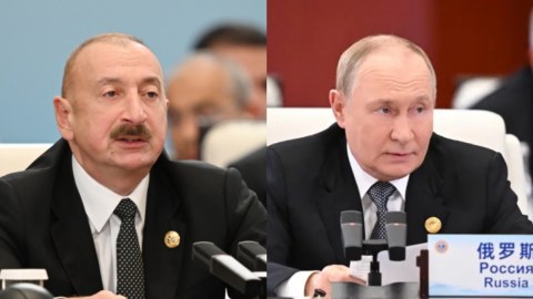 Putin&nbsp;İlham Əliyevlə belə salamlaşdı - GÖRÜNTÜLƏR