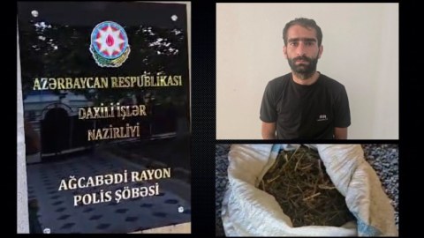 Ağcəbədidə narkotacir tutuldu