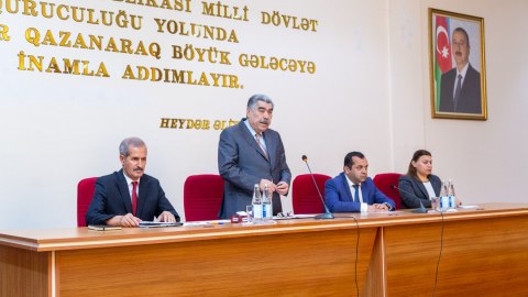 Salyanda pambıq yığımı ilə bağlı müşavirə keçirilib - FOTOLAR