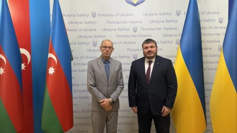 Ukrayna və İsrail səfirləri Bakıda görüşdülər