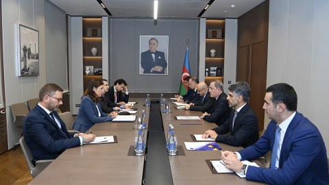 Avropanın yeni səfiri Ceyhun Bayramovun qəbulunda&nbsp;